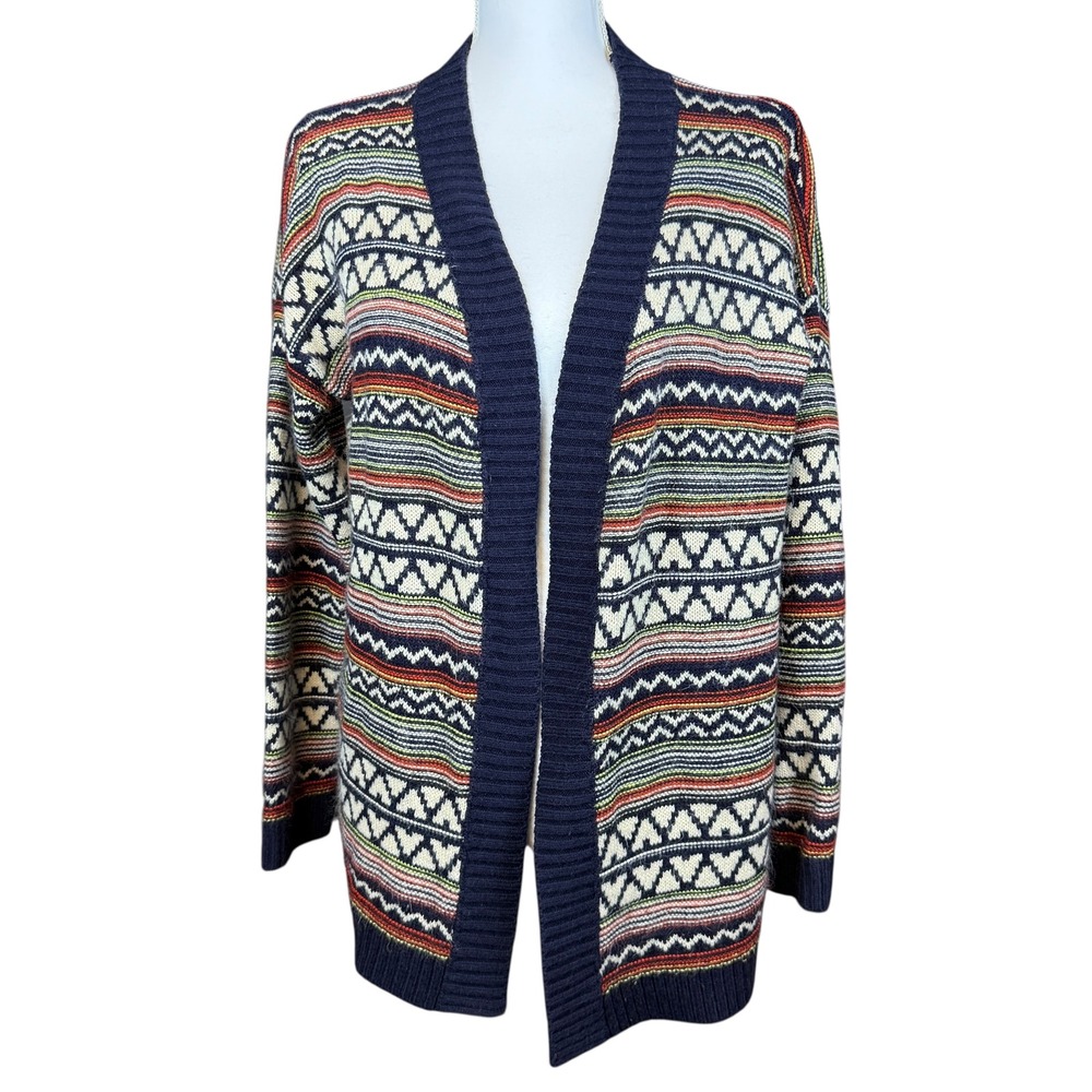 Altar'd State Womens Navajo Style Open Front Cardigan Geometric Pattern Medium‎